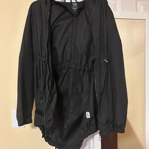 Black Hooded Parka Jacket